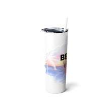 Load image into Gallery viewer, Beach Vibes - Skinny Steel Tumbler with Straw, 20oz
