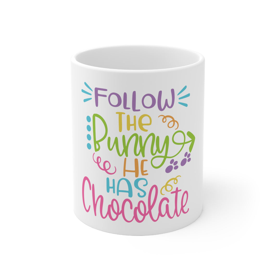 Follow The Bunny - Ceramic Mug 11oz