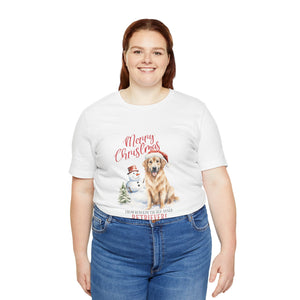 Merry Christmas Retriever - Unisex Jersey Short Sleeve Tee