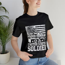 Load image into Gallery viewer, Proud Veteran - Unisex Jersey Short Sleeve Tee
