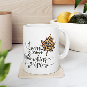 Autumn Leaves - Ceramic Mug 11oz