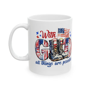 With God - Ceramic Mug, (11oz, 15oz)