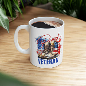 Proud Veteran - Ceramic Mug, (11oz, 15oz)