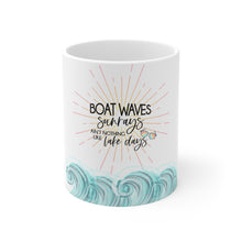 Load image into Gallery viewer, Boat Waves - Ceramic Mug 11oz

