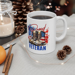 Proud Veteran - Ceramic Mug, (11oz, 15oz)