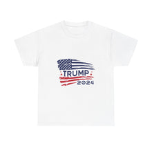 Load image into Gallery viewer, Trump 2024 Flag - Unisex Heavy Cotton Tee
