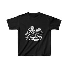 Load image into Gallery viewer, I Love Fishing - Kids Heavy Cotton™ Tee
