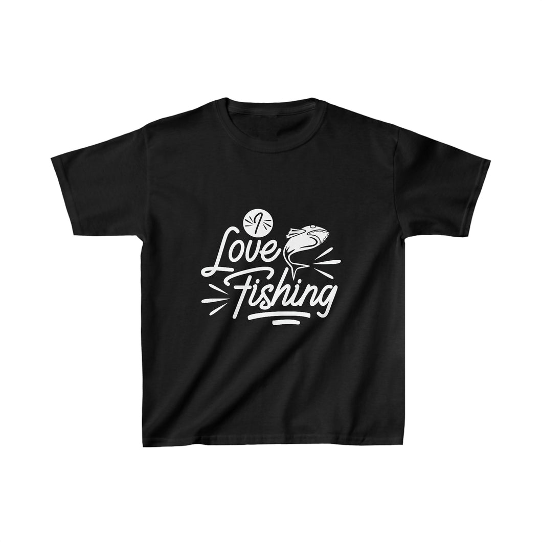 I Love Fishing - Kids Heavy Cotton™ Tee