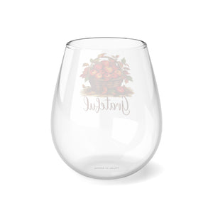 Grateful - Stemless Wine Glass, 11.75oz