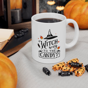 Witch Way To The Candy - Ceramic Mug 11oz