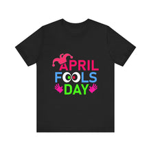 Load image into Gallery viewer, April Fools (Jester Style) - Unisex Jersey Short Sleeve Tee
