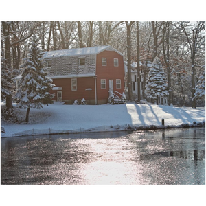 Winter Red House - Professional Prints