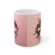Load image into Gallery viewer, Valentine Rabbit - Ceramic Mug 11oz
