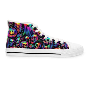 Halloween Nightmare Ver 4 - Women's High Top Sneakers