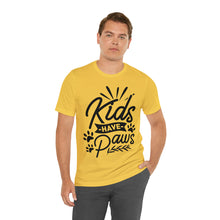 Load image into Gallery viewer, Kids Have Paws - Unisex Jersey Short Sleeve Tee
