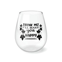 Load image into Gallery viewer, Drink Me - Stemless Wine Glass, 11.75oz
