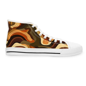 Earth Tones Ver 1 - Women's High Top Sneakers