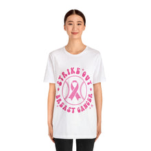 Load image into Gallery viewer, Strike Out Breast Cancer - Unisex Jersey Short Sleeve Tee
