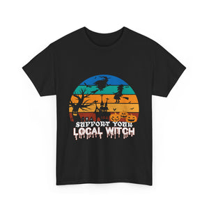 Support Your Local Witch - Unisex Heavy Cotton Tee