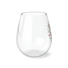 Load image into Gallery viewer, Tinsel In A Tangle - Stemless Wine Glass, 11.75oz
