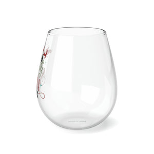 Be Naughty - Stemless Wine Glass, 11.75oz