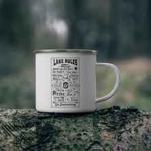 Load image into Gallery viewer, Lake Rules - Enamel Camping Mug
