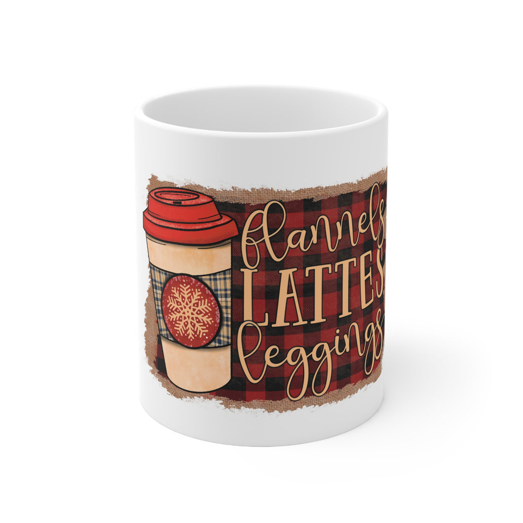 Flannels Lattes - Ceramic Mug 11oz