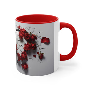 Valentine Hearts & Roses (6) - Accent Coffee Mug, 11oz