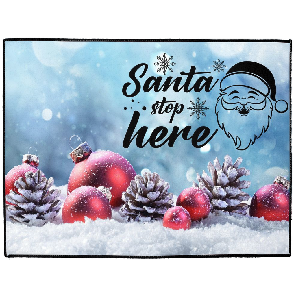 Santa Stop Here - Indoor/Outdoor Floor Mats