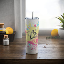 Load image into Gallery viewer, Salty Beach - Skinny Steel Tumbler with Straw, 20oz
