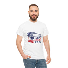 Load image into Gallery viewer, Trump 2024 Flag - Unisex Heavy Cotton Tee
