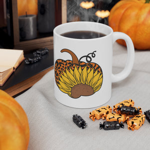Pumpkin Sunflower - Ceramic Mug 11oz