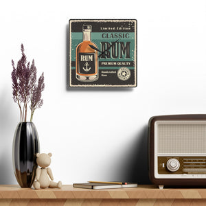 Retro Rum - Acrylic Wall Clock