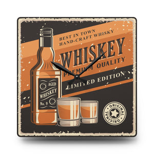 Retro Whiskey - Acrylic Wall Clock