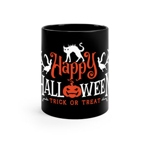 Happy Halloween - 11oz Black Mug