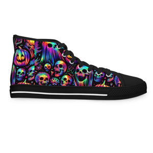 Halloween Nightmare Ver 4 - Women's High Top Sneakers