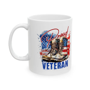 Proud Veteran - Ceramic Mug, (11oz, 15oz)