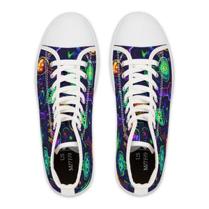 Pastel Halloween Potion Bottles - Women's High Top Sneakers