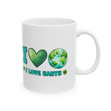 Load image into Gallery viewer, I Love Earth - Ceramic Mug, 11oz

