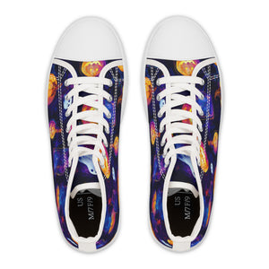 Pastel Ghosts & Pumpkins - Women's High Top Sneakers