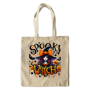 Spooky Witch - Canvas Tote Bags