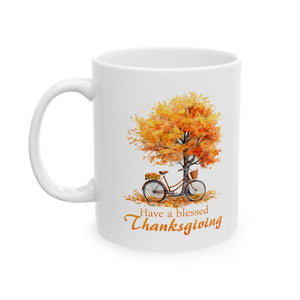 Blessed Thanksgiving - Ceramic Mug, (11oz, 15oz)