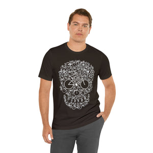 Bicycle Skull - Unisex Jersey Short Sleeve Tee