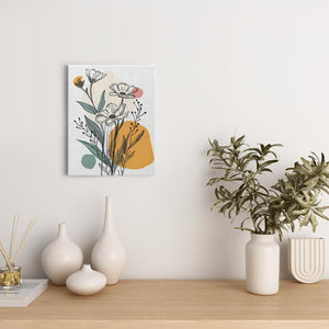 Minimalist Flower Line Art (3) - Canvas Wraps