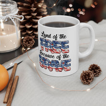 Load image into Gallery viewer, Land Of The Free - Ceramic Mug, (11oz, 15oz)
