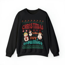 Load image into Gallery viewer, Christmas With My Snowmies - Unisex Heavy Blend™ Crewneck Sweatshirt
