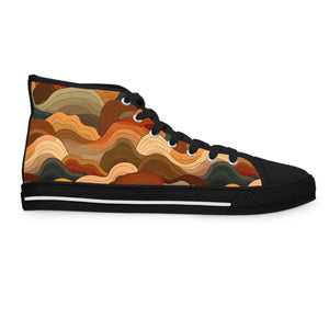 Earth Tones Ver 2 - Women's High Top Sneakers