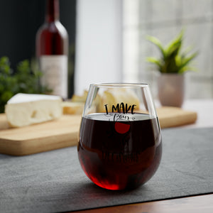 I Make Pour Decisions - Stemless Wine Glass, 11.75oz