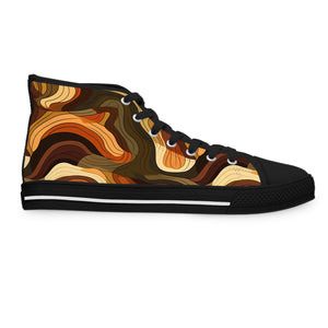 Earth Tones Ver 1 - Women's High Top Sneakers