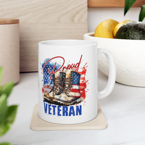 Proud Veteran - Ceramic Mug, (11oz, 15oz)